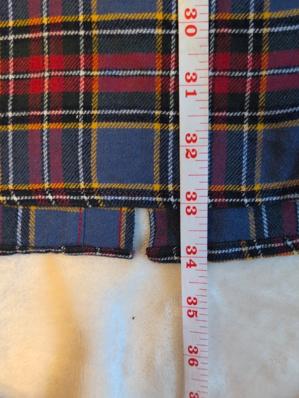 Croft & Barrow Men's Red, Blue, Yellow Plaid Long-Sleeve Button-Down Shirt XL - Picture 9 of 9
